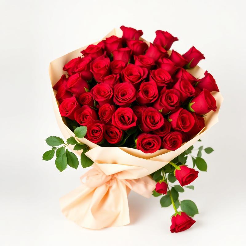 Buquê de 42 Rosas Vermelhas